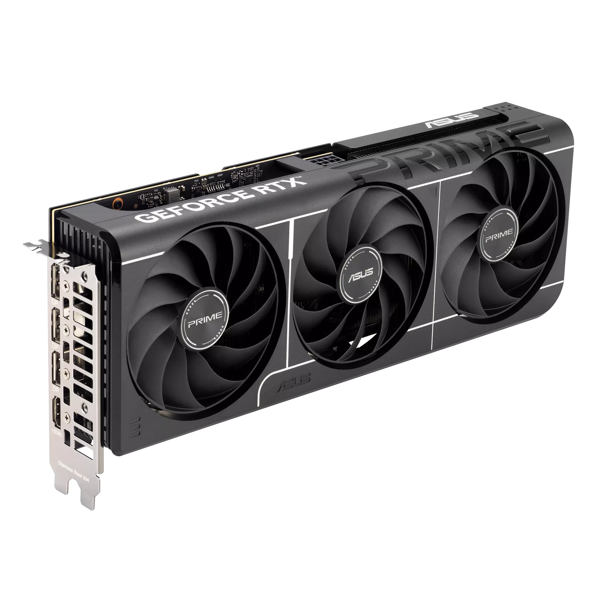 نمای جانبی کارت گرافیک ASUS PRIME GeForce RTX 5060 Ti